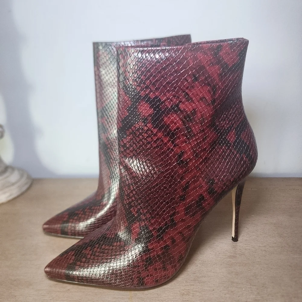 Aldo snake print ankle booties size 9 new without a box - Picture 1 of 8